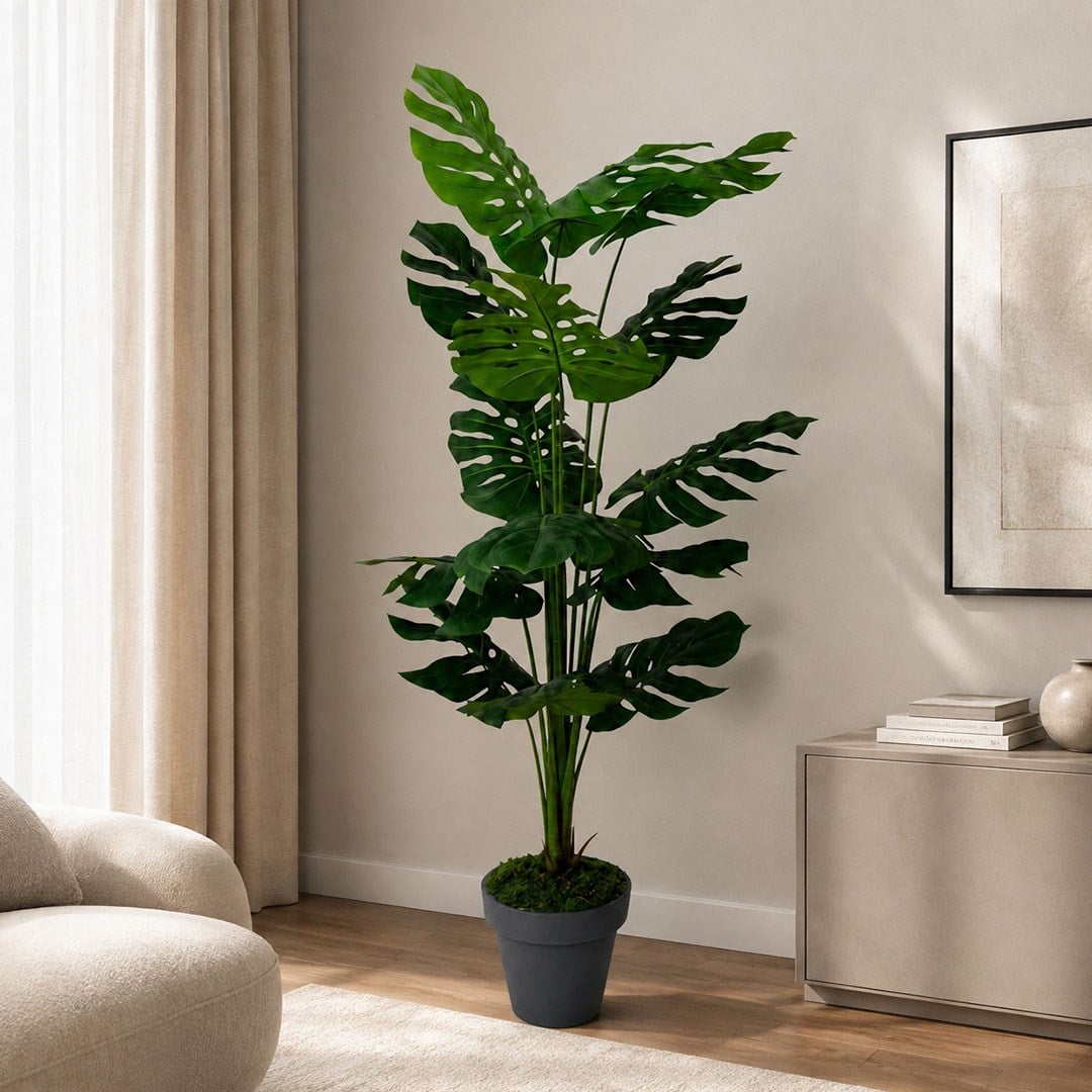 Saksısız Yapay Deve Tabanı (Monstera) Ağaç 175 cm