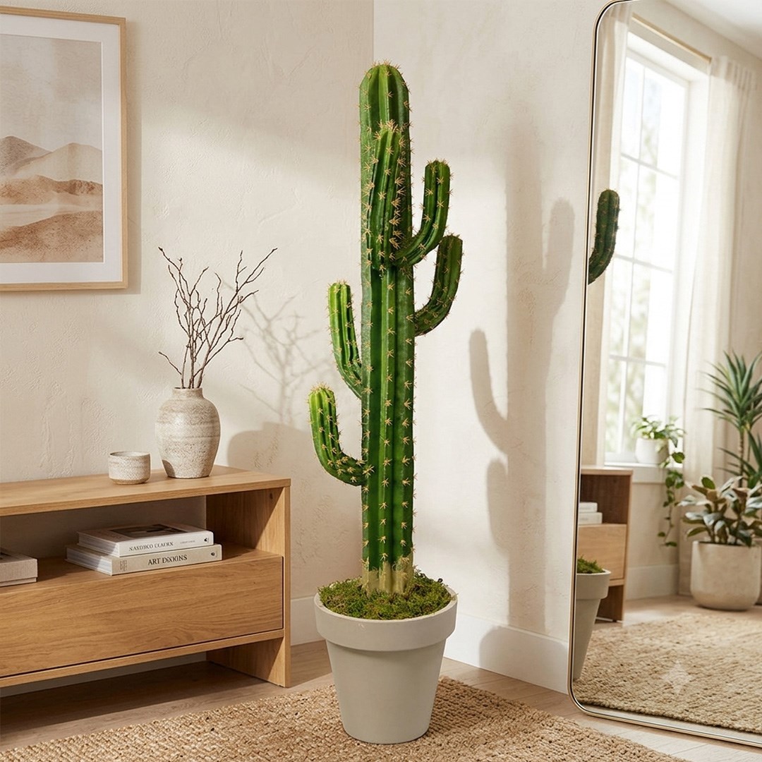 Saksısız Yapay Kaktüs Ağaç 130 cm
