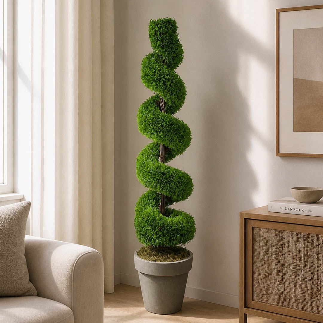 Saksısız Yapay Spiral Selvi Ağaç 160 cm