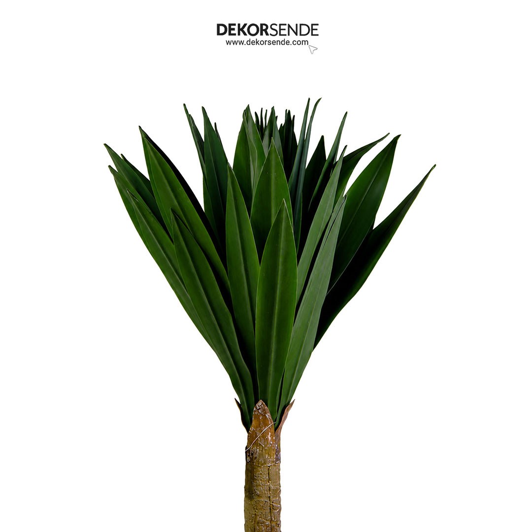 Saksısız Yapay Yucca Agave Ağaç Yeşil 80 cm
