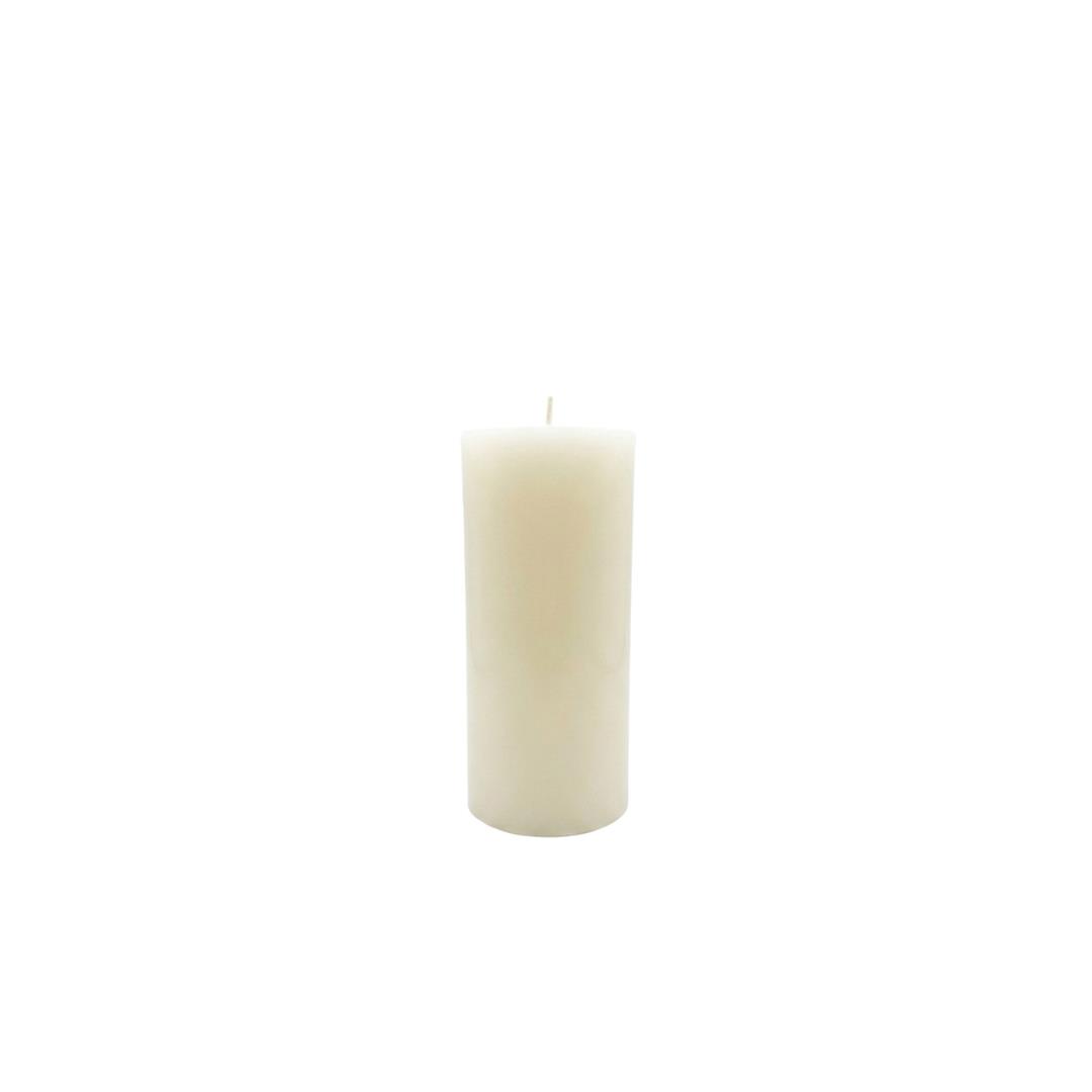 Silindir Kütük Mum Krem 15 cm