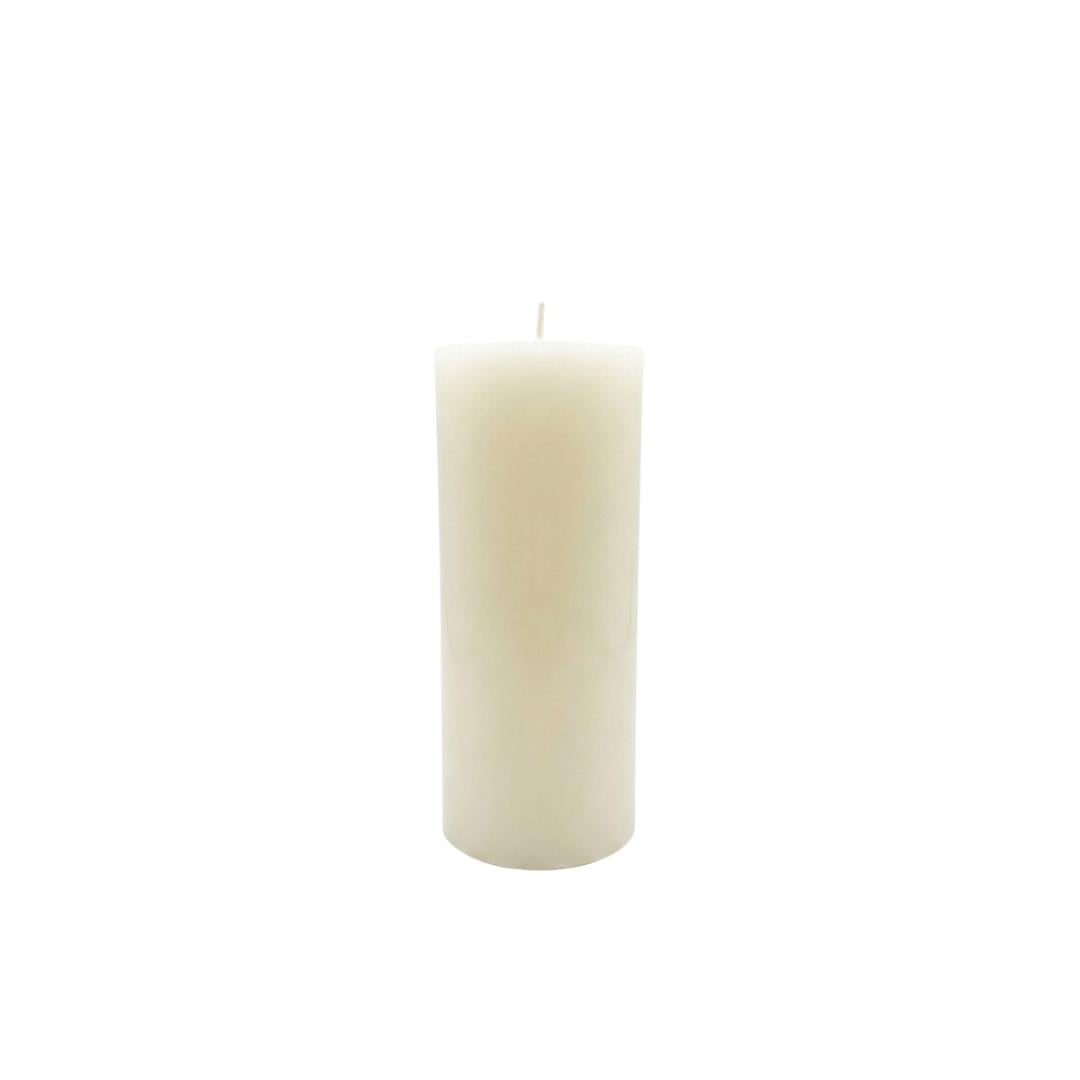 Silindir Kütük Mum Krem 25 cm