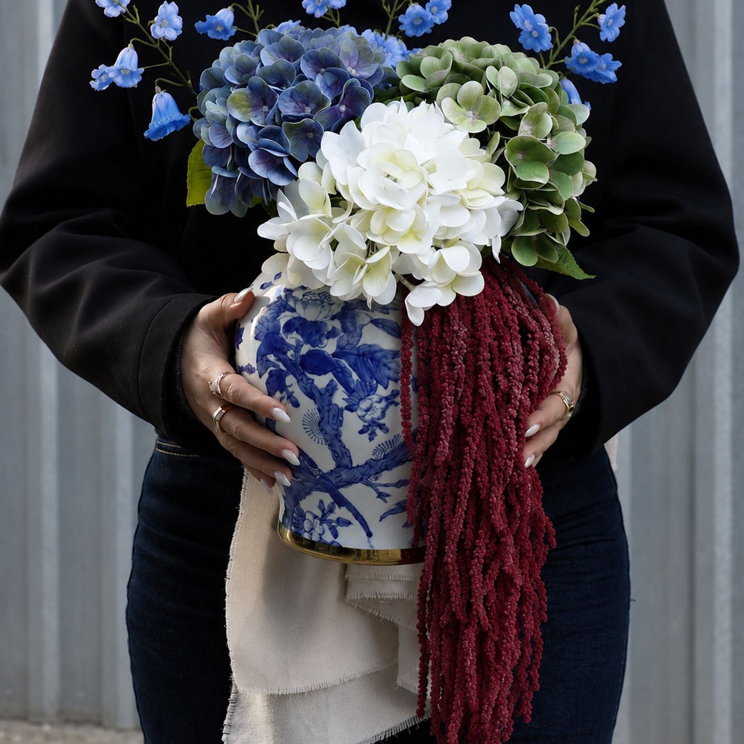 Şoklanmış Amarantus (Amaranthus) Demet Bordo 100 cm
