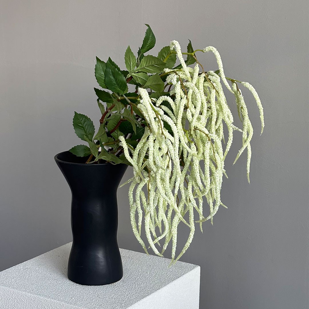 Yapay Amarantus (Amaranthus) Dal Yapraklı Beyaz 90 cm