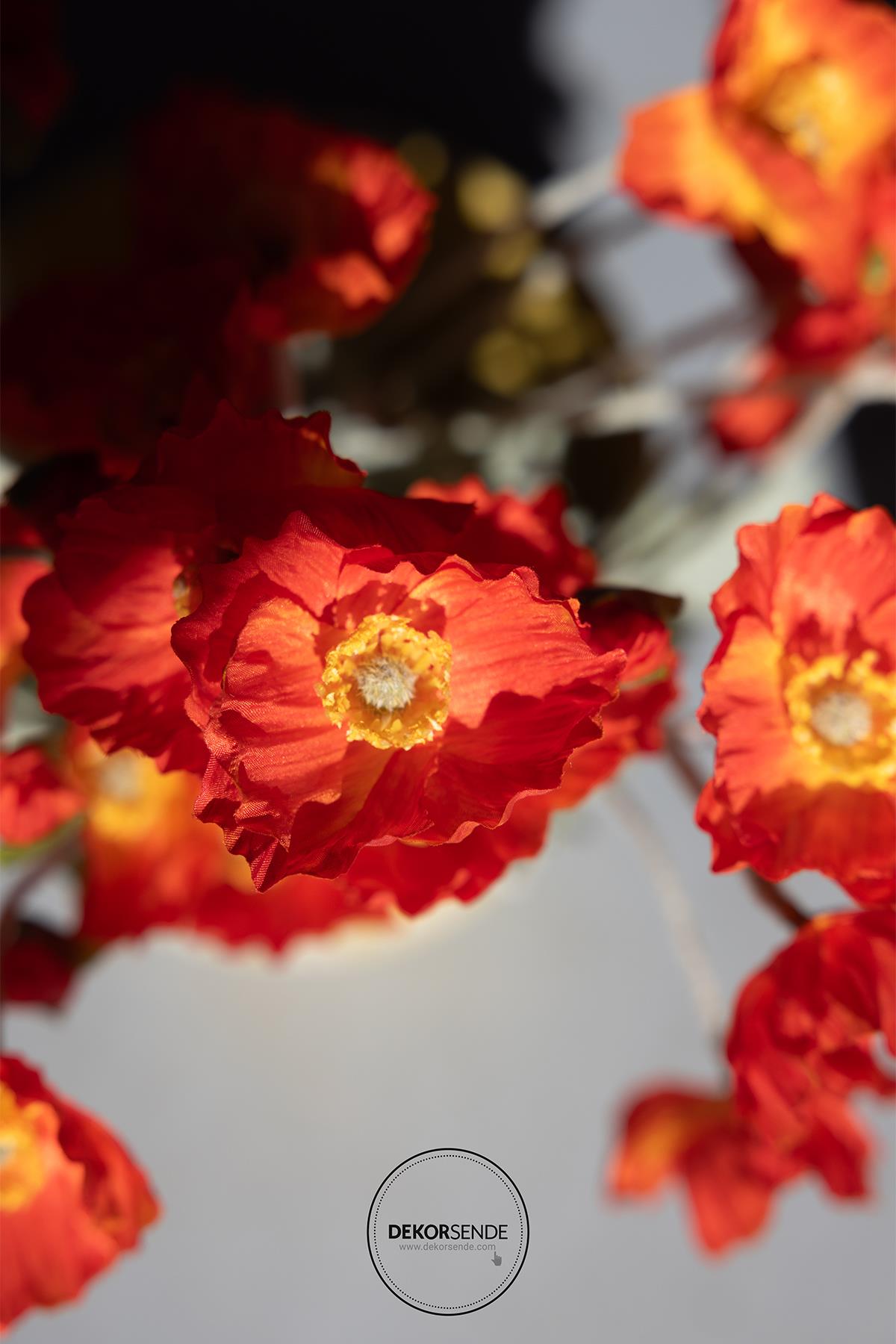 Yapay Anemon Çiçeği Nar Çiçeği 58 cm