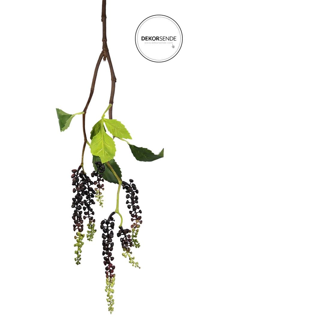 Yapay Berry Garnitür Dalı Mor 65 cm