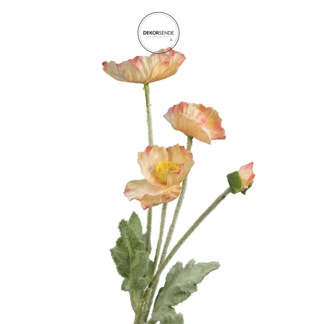 Yapay Çiçek Anemon Turuncu 58 cm
