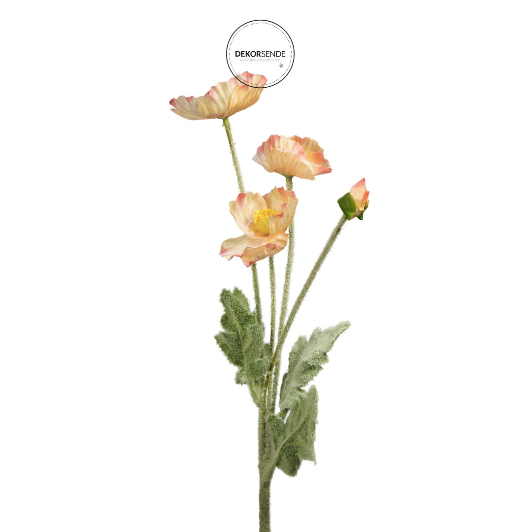 Yapay Çiçek Anemon Turuncu 58 cm