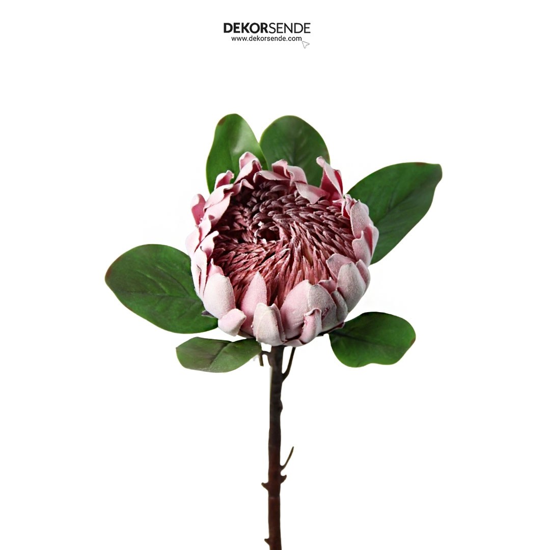 Yapay Çiçek Protea Dal Koyu Pembe 70 cm