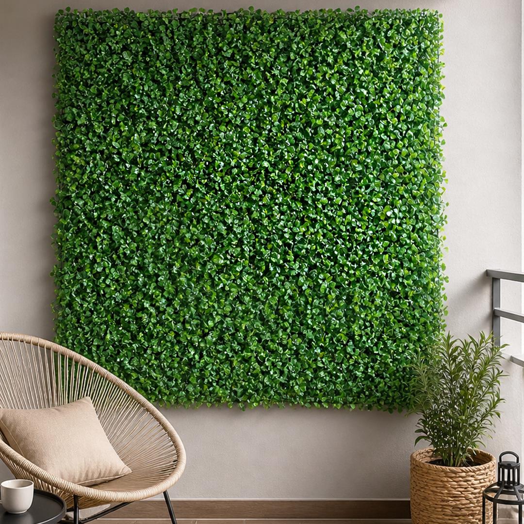 Yapay Çim Plaka Şimşir Model 2 40x60 cm Eko