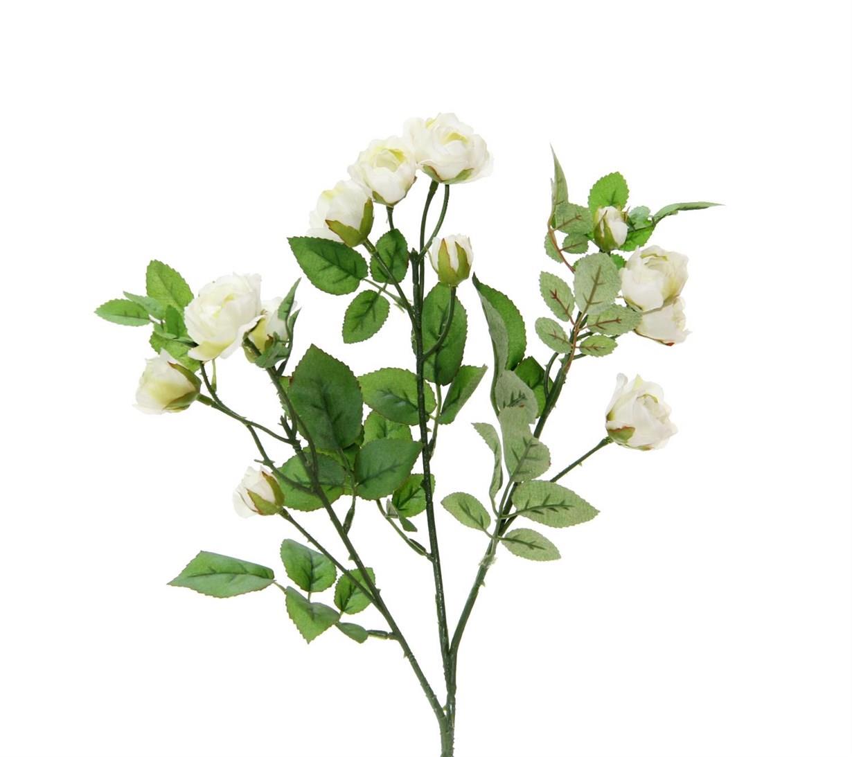 Yapay Gül Dal Beyaz 62 cm
