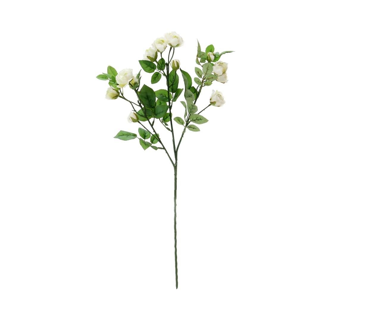 Yapay Gül Dal Beyaz 62 cm
