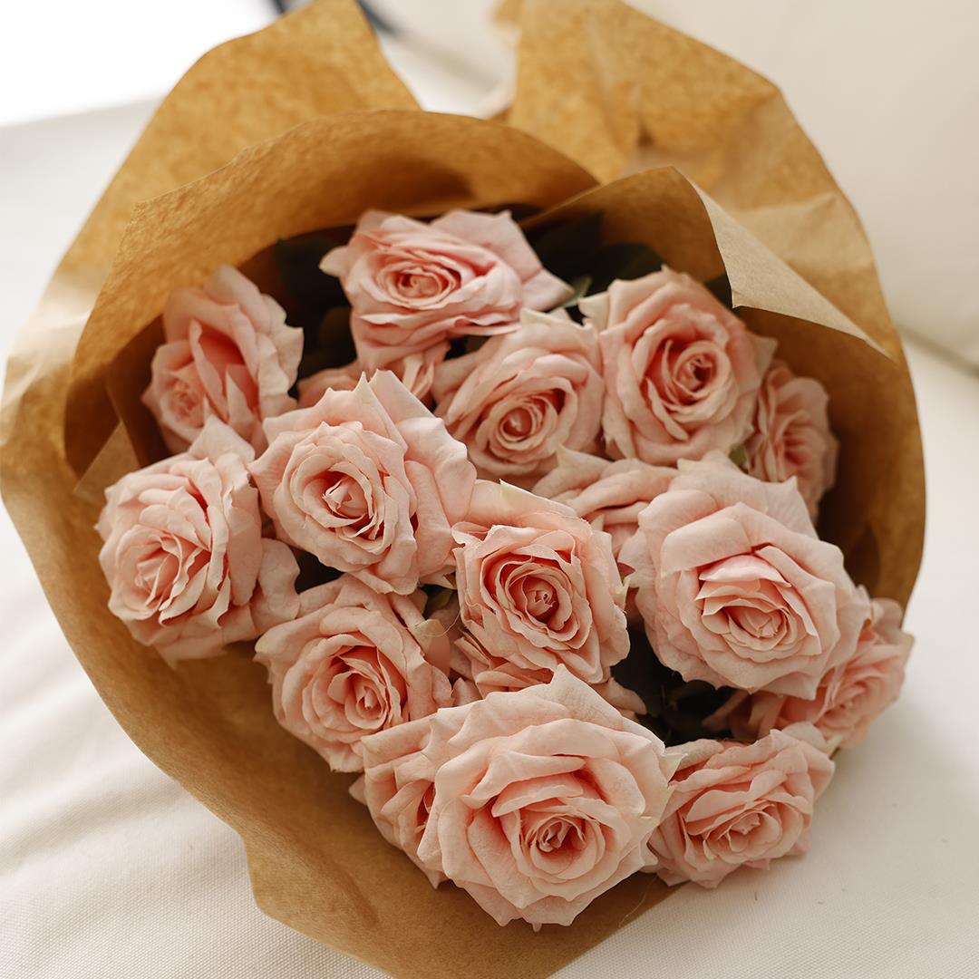 Yapay Gül Demeti Pembe 40 cm