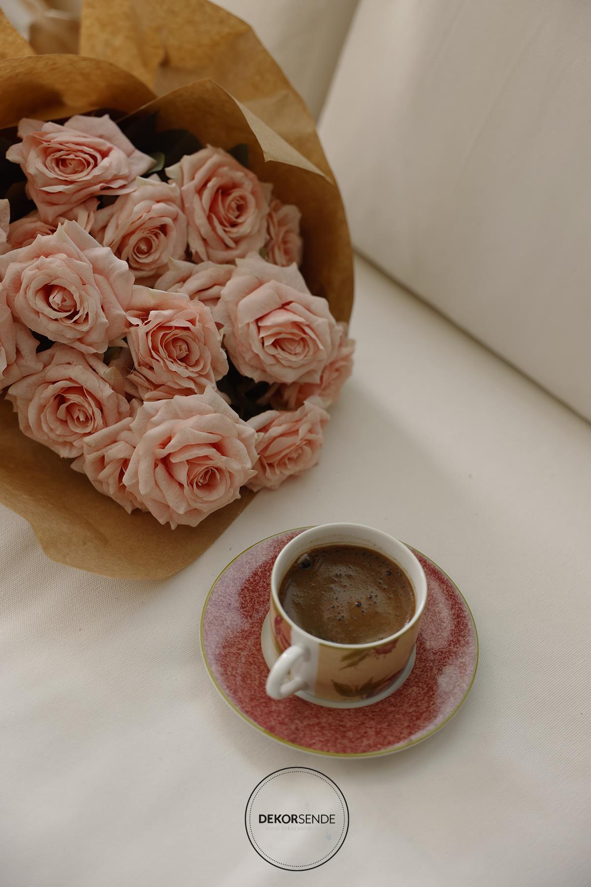 Yapay Gül Demeti Pembe 40 cm