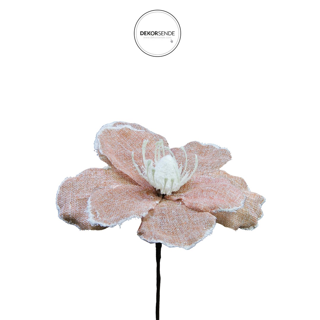 Yapay Keten Çiçek Ponsetya Pembe 30 cm
