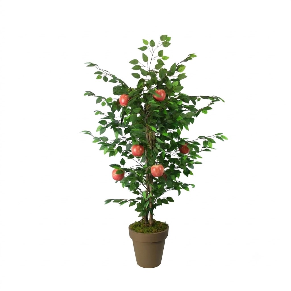 Yapay Kırmızı Elma Ağaç 130 cm