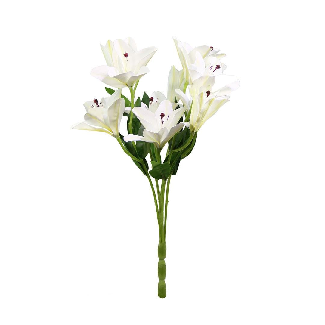Yapay Lilyum Demet Beyaz 55 cm