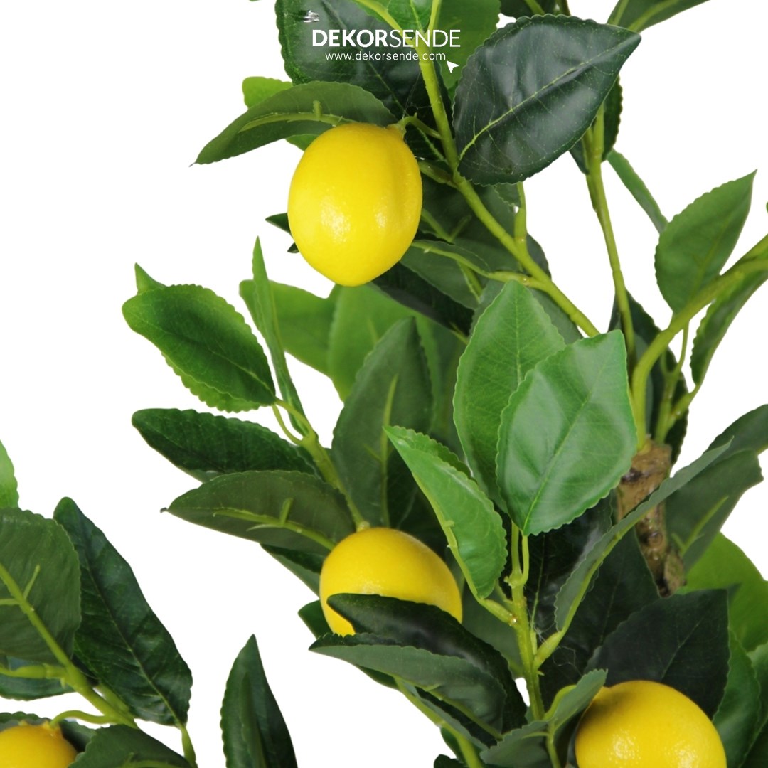 Yapay Limon Ağaç 7 Meyveli 100 cm