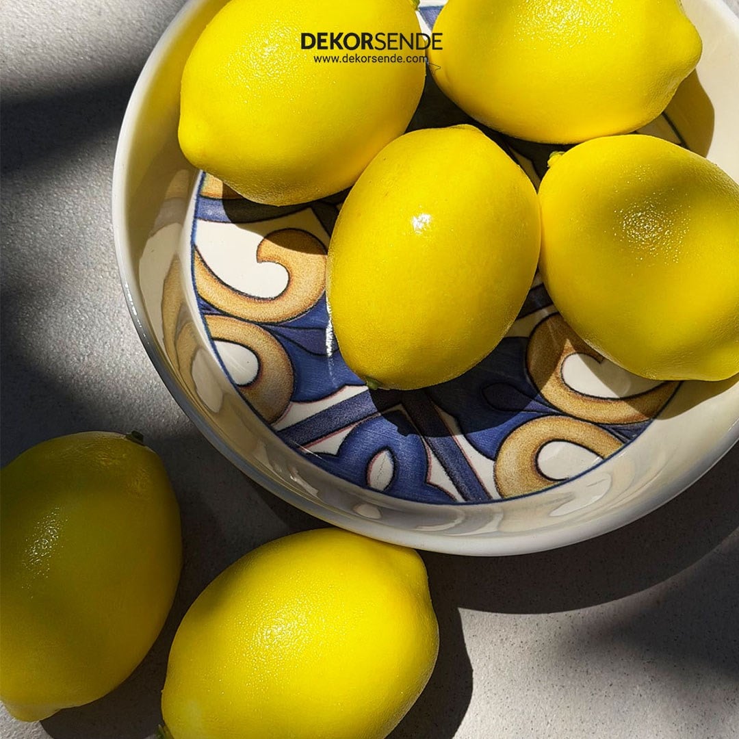 Yapay Limon Sarı 9 cm