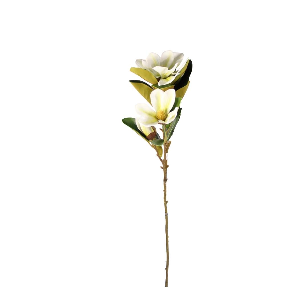 Yapay Manolya Uzun Tek Dal Beyaz 90 cm