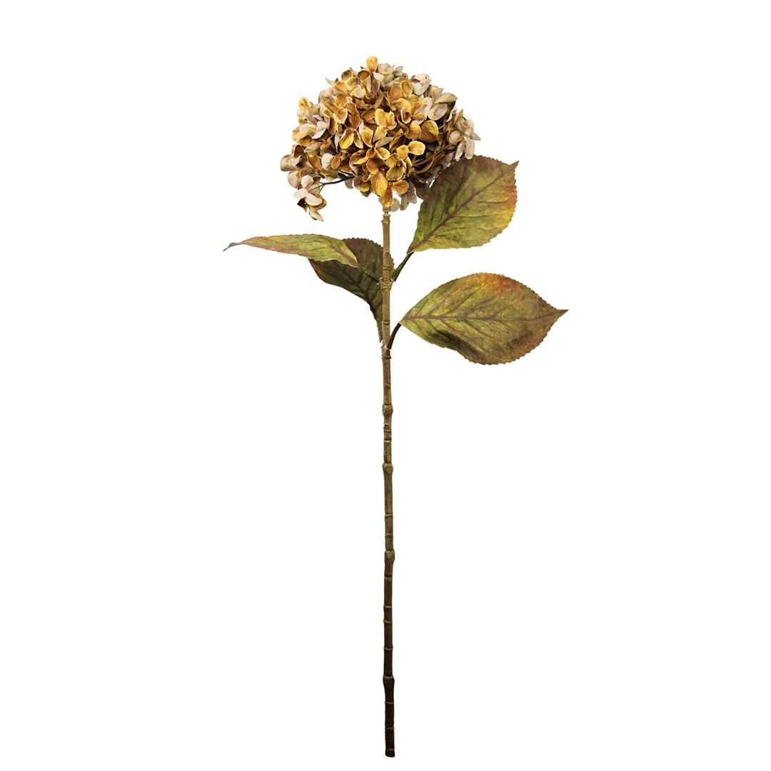 Yapay Ortanca Dal Vintage Kahve 65 cm