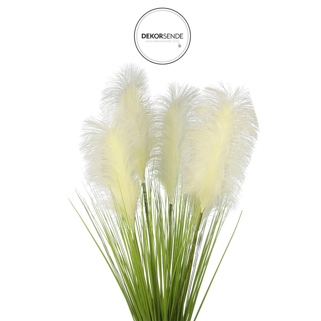Yapay Pampas Saz Demeti Beyaz 90 cm