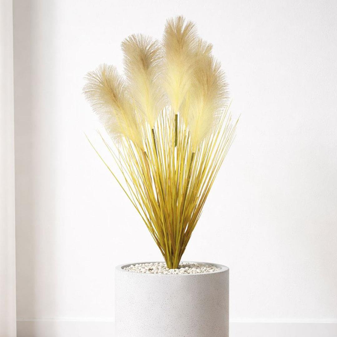 Yapay Pampas Saz Demet Turuncu 90 cm