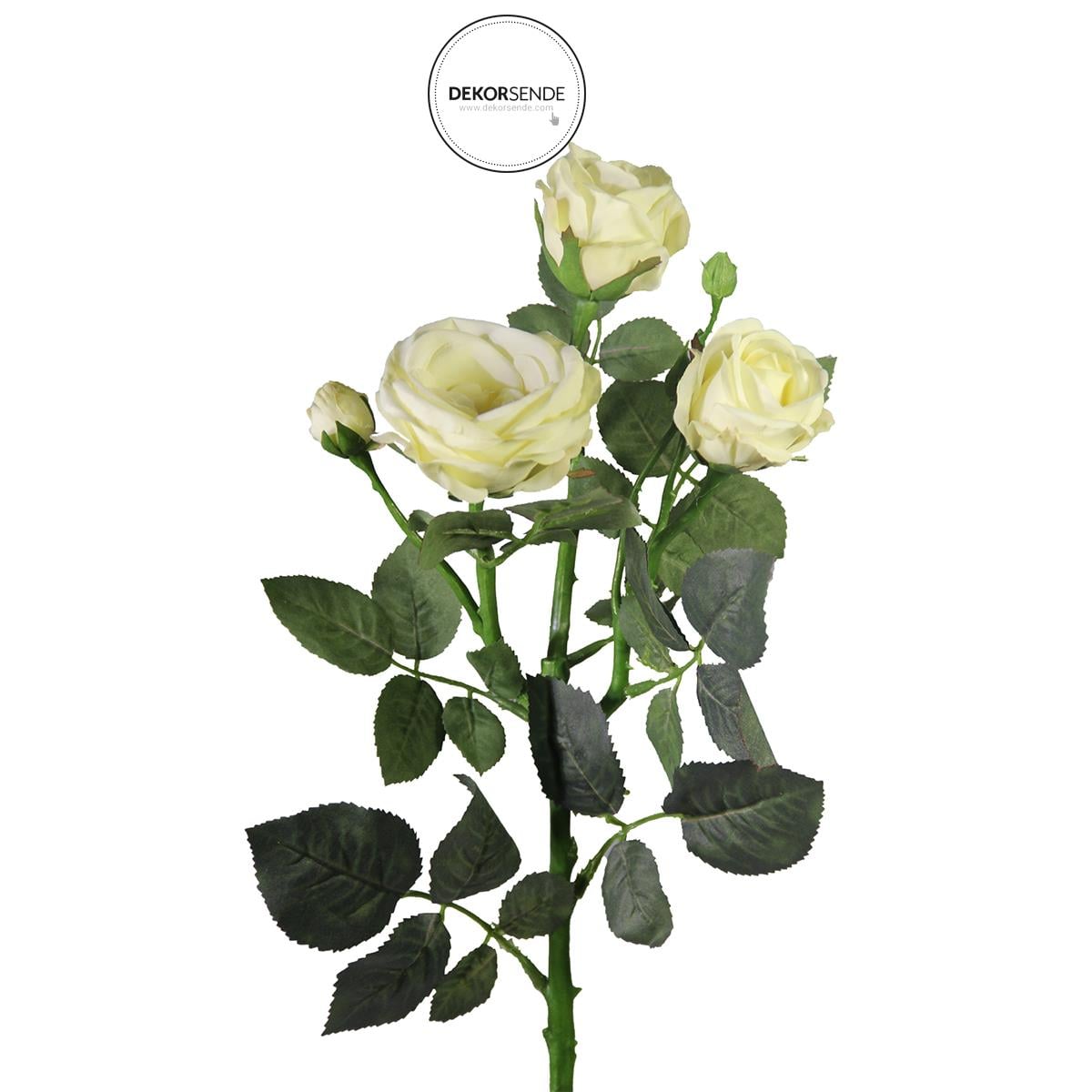 Yapay Piano Gül Dal Krem 66 cm