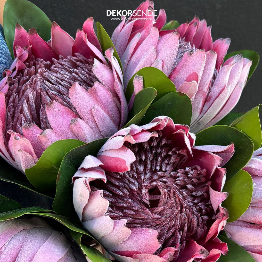 Yapay Protea Dal Pembe 70 cm