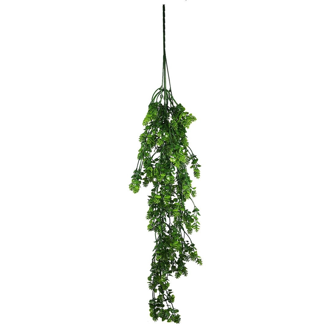 Yapay Şimşir Sarkıt Mini Yapraklı Yeşil 80 cm