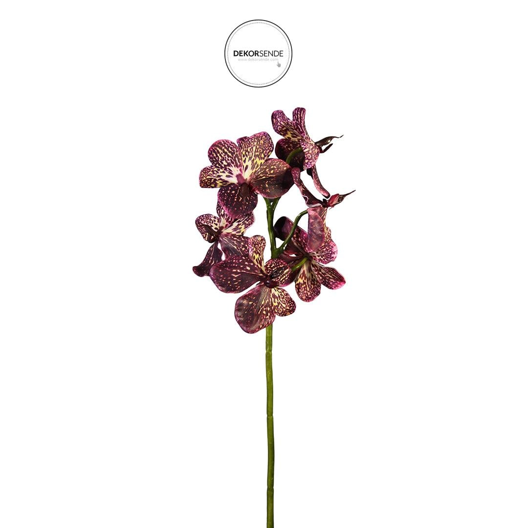 Yapay Vanda Orkide Dalı Pembe 52 cm