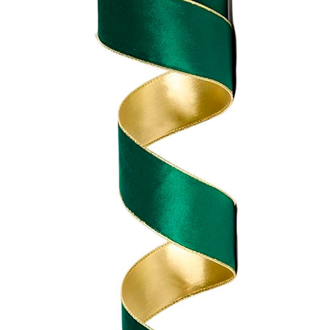 Yılbaşı Ağaç Kurdelesi Kadife Zümrüt Yeşil 6cm x 2m