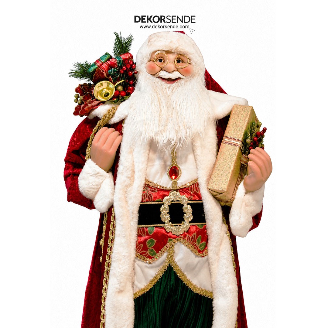 Yılbaşı Kemerli Lüks Noel Baba 150 cm