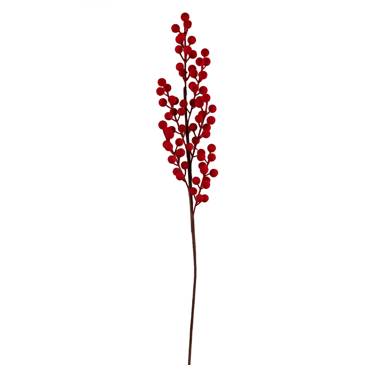 Yılbaşı Süs Kadife Berry Dal Kırmızı 51 cm