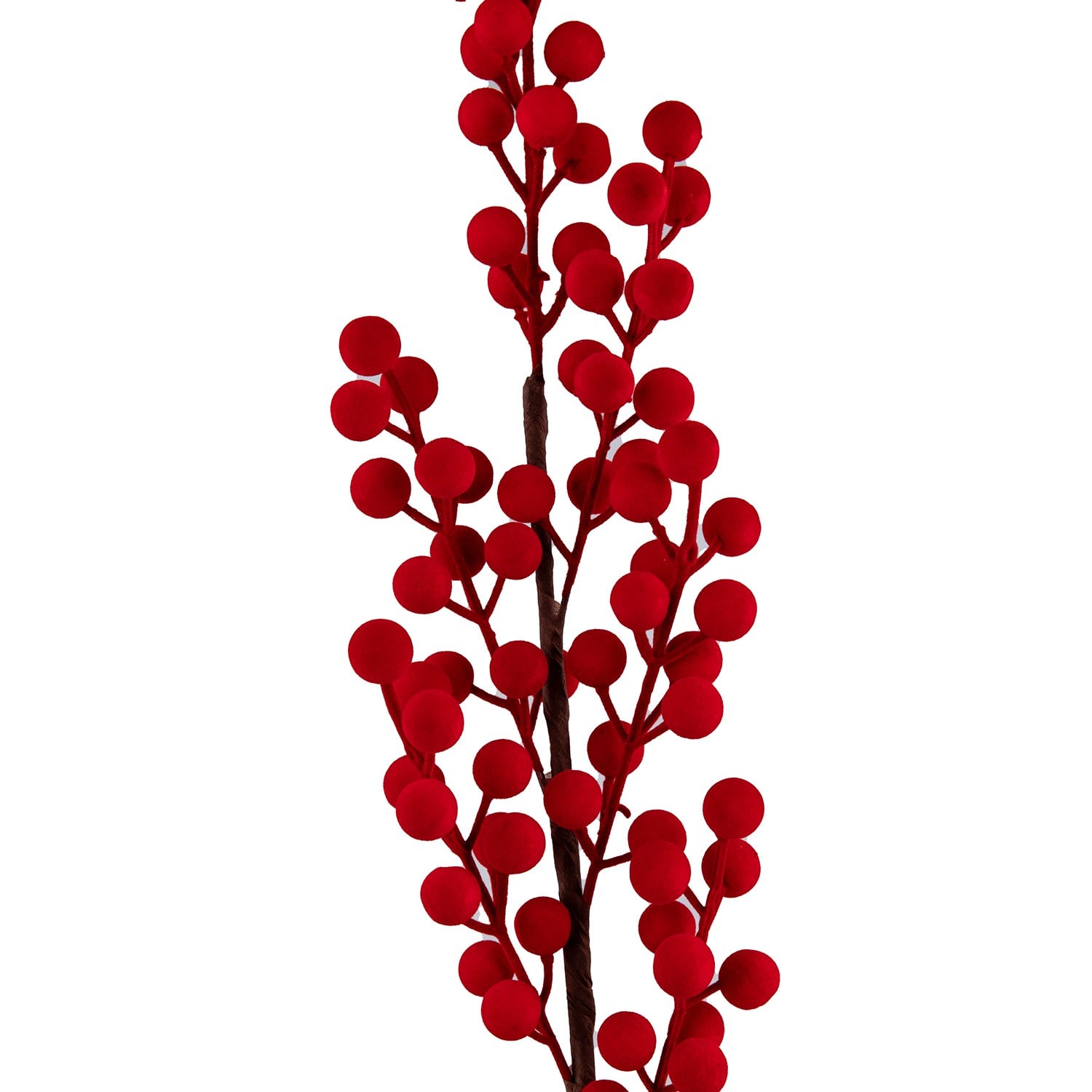 Yılbaşı Süs Kadife Berry Dal Kırmızı 51 cm
