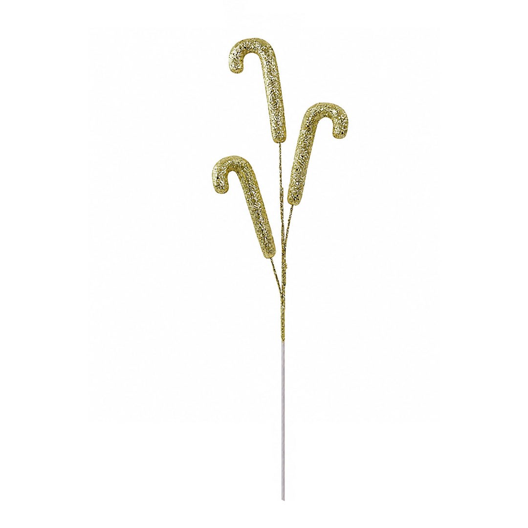 Yılbaşı Süsü Baston Şeker Pike Altın 64 cm