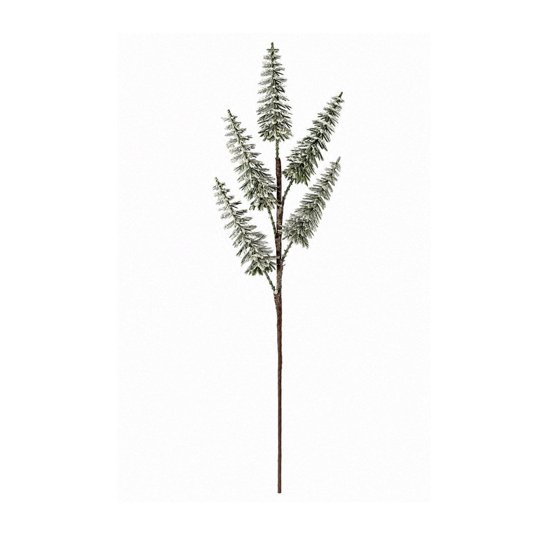 Yılbaşı Süsü Dal Çam Ağacı İnce Karlı 68 cm