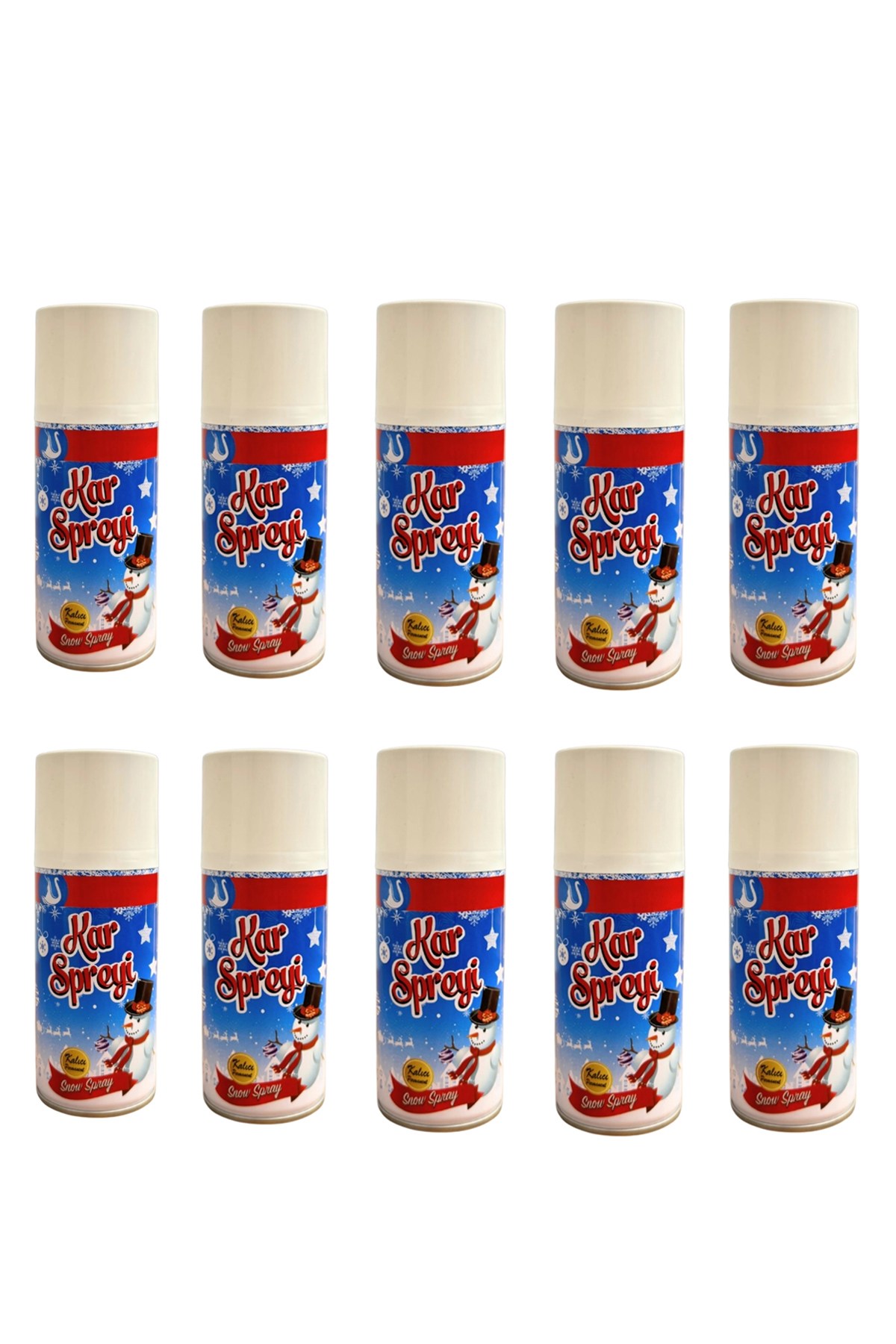 Yılbaşı Yapay Kalıcı Kar Spreyi Beyaz 150 ml 10 Adet