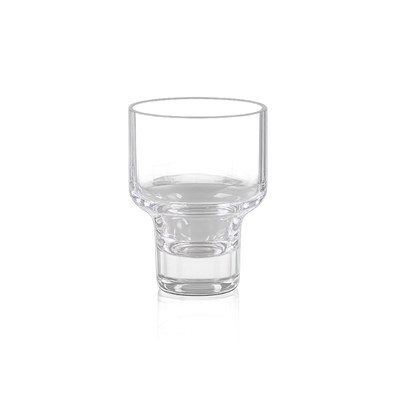 Ayaklı Kadeh Formlu Cam Mumluk Şeffaf 13 cm