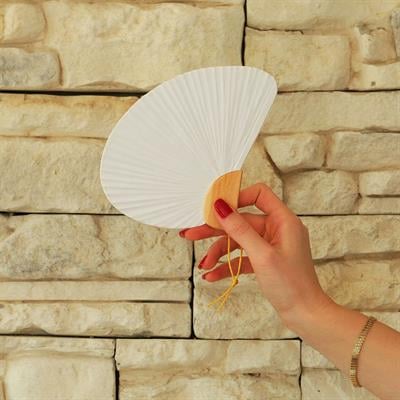 Beyaz Yelpaze İstiridye Model 18 cm