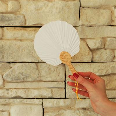 Beyaz Yelpaze İstiridye Model 19 cm