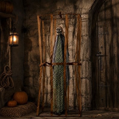 Cadılar Bayramı Hapsedilmiş Asılabilir Uzun İskelet 90 cm