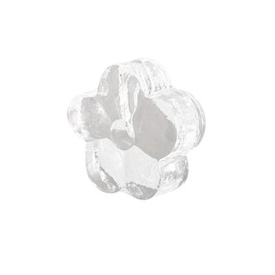 Çiçek Model Şeffaf Mini Cam Vazo 10 cm