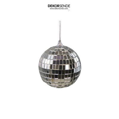 Disko Top Gümüş 4 Adet 8 cm
