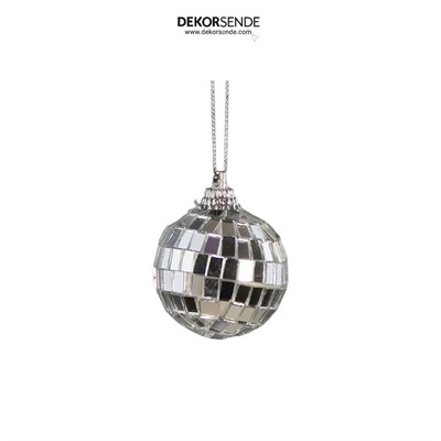 Disko Top Gümüş 6 Adet 4 cm
