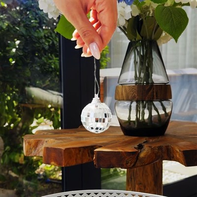 Disko Top Gümüş 6 Adet 4 cm