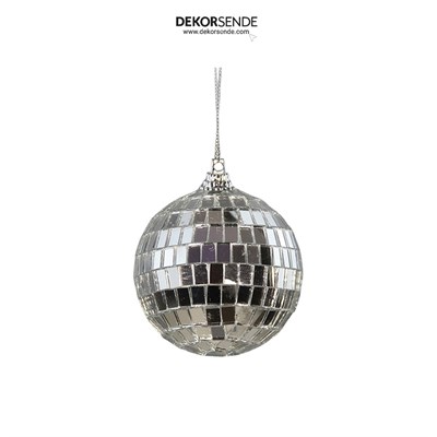 Disko Top Gümüş 6 Adet 6 cm