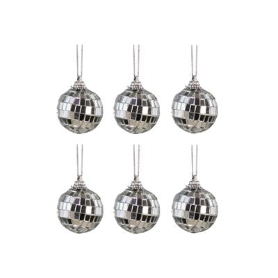 Disko Topu Gümüş 6lı 4 cm