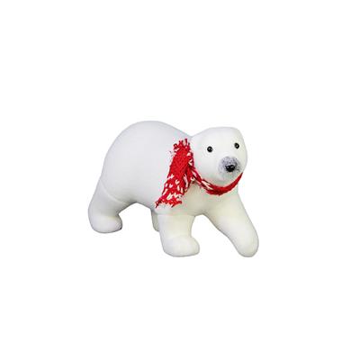 Kırmızı Atkılı Ayı Beyaz 35 cm