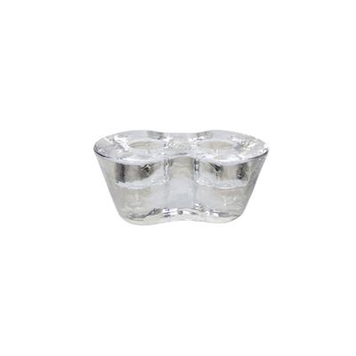Mumluk İkili Şeffaf Cam 10x4 cm